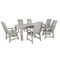 Highwood Usa Weatherly 7pc Rectangular Outdoor Patio Furniture Dining Set 84 x 42 AD-ST7WL1CO5AA-HGR - alternate 1